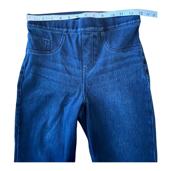 SPANX Jean-ish® Ankle Leggings Skinny Blue Denim Stretch Pull-on Women’s Size S - Picture 6 of 13